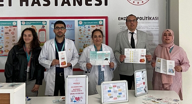 Biga Devlet Hastanesi, Hipertansiyon ve Obezite bilgilendirme etkinliği düzenledi
