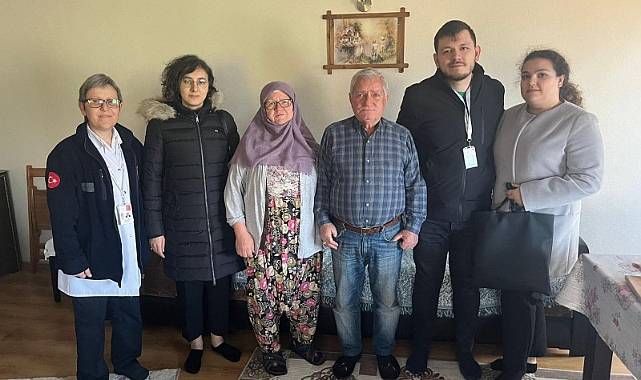 Biga İlçe Sağlık Müdürlüğü personellerinden gazi ve şehit yakınları ziyareti