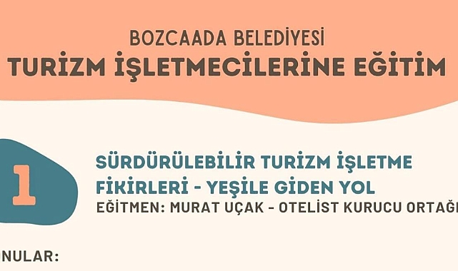 Bozcaada Belediyesi ‘’Turizm Eğitim Programı’’ başlıyor