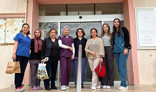 Bozcaada’da hemşirelere ziyaret