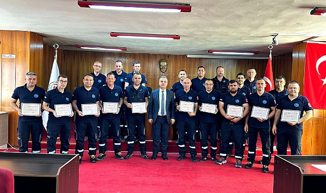 ÇANKUT ekibi AFAD arama ve kurtarma eğitimi sertifikası aldı