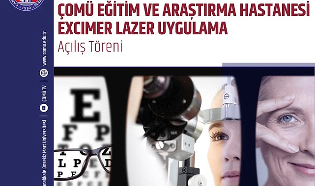 ÇOMÜ'de Excimer Lazer Merkezi açılışı
