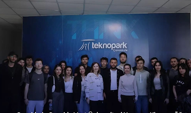 ÇOMÜ öğrencileri, Çanakkale Teknopark'ı keşfetti