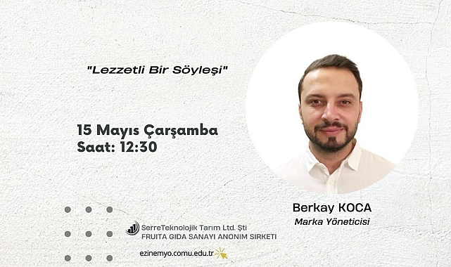Ezine MYO’da ‘’Lezzetli Bir Söyleşi’’