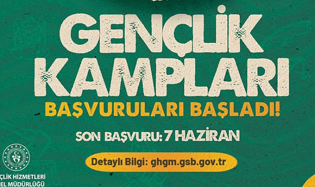 Gençlik Kampları Ulusal Kamp Dönemi başvurularının başladı