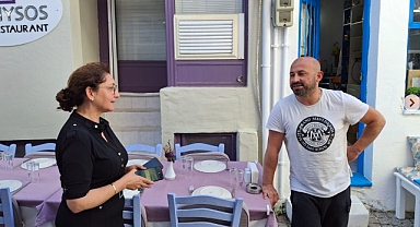 Gülay Elbir Uslu, Bozcaada esnafıyla buluşuyor