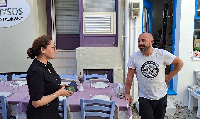 Gülay Elbir Uslu, Bozcaada esnafıyla buluşuyor