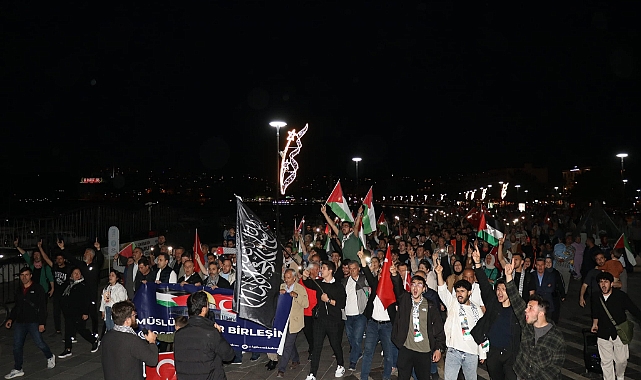 İsrail'in Filistin'e yönelik saldırıları protesto edildi