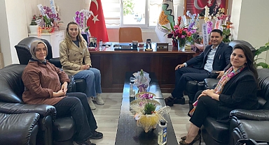 Kaymakam Göktaş ve Eşi, Kalkım Belediye Başkanı Zeynep Çelik'e iade-i ziyarette bulundu