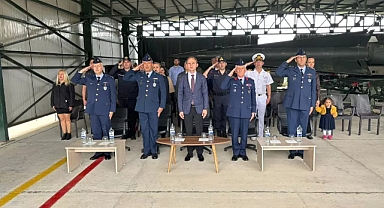 Kaymakam Sak, 6. Nike Filo Komutanlığı'ndaki devir teslim törenine katıldı
