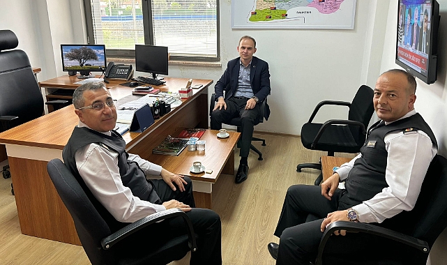 Kaymakam Salih Sak, İl Jandarma Komutan Yardımcılarını ziyaret etti