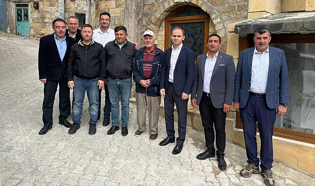 Kaymakam Salih Sak ve heyeti Sazlı Köyü'nü ziyaret etti