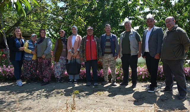 Lapseki'de çiftçiler ziyaret edildi