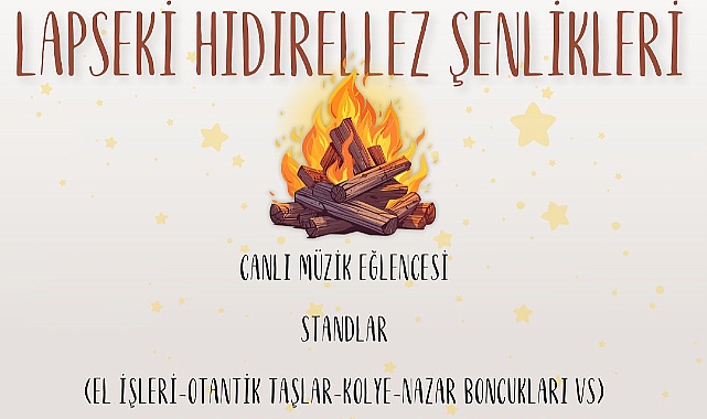 Lapseki'de Hıdırellez Şenliği düzenlenecek