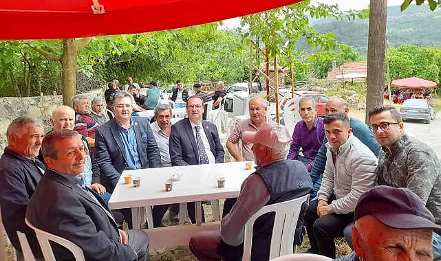 Milletvekili Uz ve beraberindeki heyet köy hayırlarına katıldı