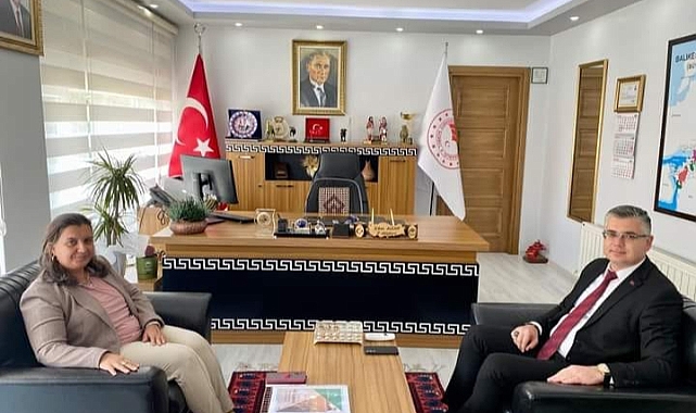 Müdür Türkarslan'dan Müdür Alkan'a ziyaret