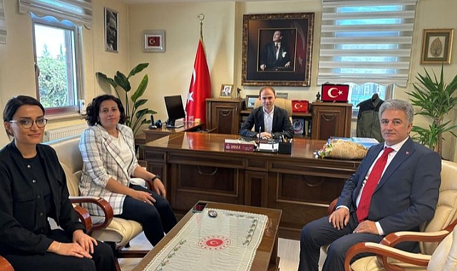 Recai Dede Kaymakam Salih Sak'ı makamında ziyaret etti