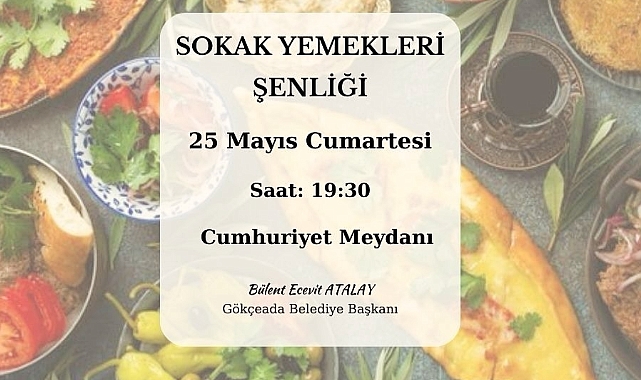 ‘’Sokak Yemekleri Şenliği’’ Gökçeada'da!