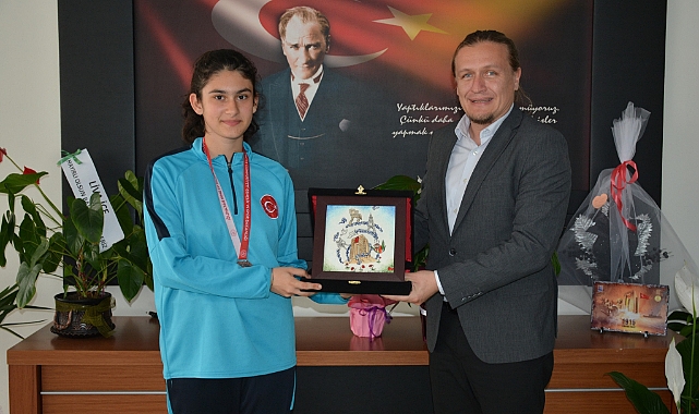 Türkiye 3'üncüsü Alpagut'tan Başkan Öztürk'e ziyaret