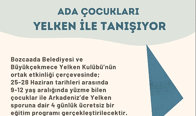 Ada çocukları yelken ile tanışıyor!