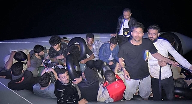Ayvacık açıklarında 18 düzensiz göçmen kurtarıldı