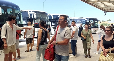 Bayram sonrası otogar yoğunluğu