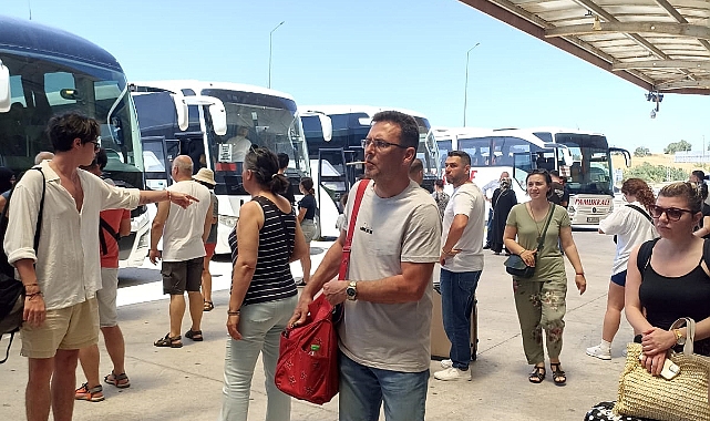 Bayram sonrası otogar yoğunluğu