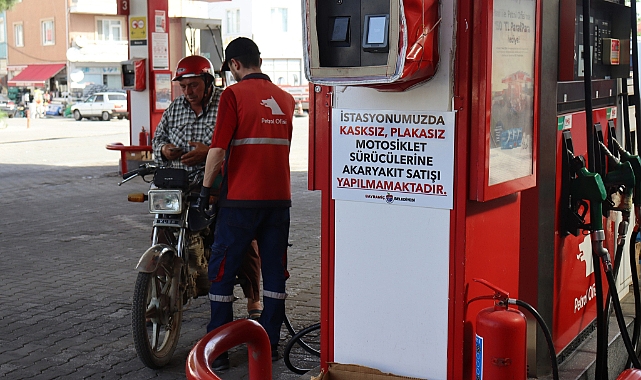 Bayramiç Belediyesi'nden kasksız ve plakasız motosiklet sürücüleri için yeni uygulama