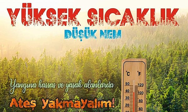 Bayramiç Kaymakamlığı'ndan vatandaşlara orman yangınlarına karşı uyarı