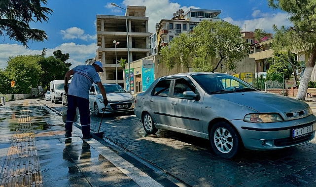 Biga Belediyesi, bayram temizliğine erken başladı