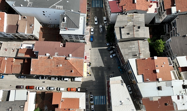 Biga'da kasisler mavi-beyaz renklendirme işleminden geçiyor