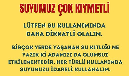 Bozcaada Belediyesi'nden su kullanımı konusunda önemli uyarı
