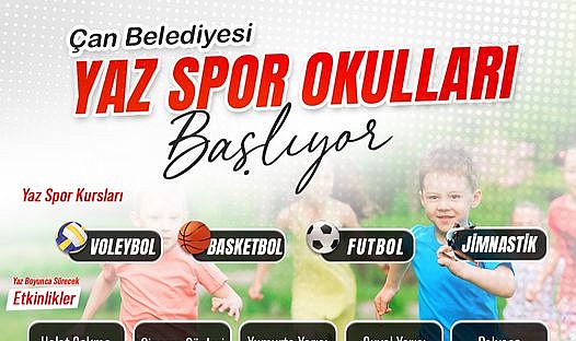 Çan Belediyesi yaz okulları başlıyor