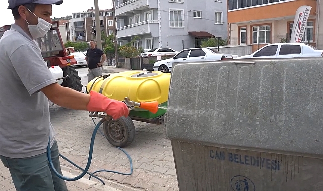 Çan'da Kurban Bayramı sonrası temizlik çalışmaları