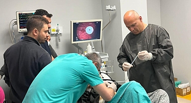 Çan Devlet Hastanesi'nde PEG işlemi uygulaması