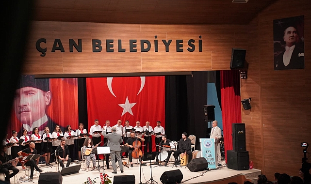 Çan halk eğitim merkezinde müzik gecesi