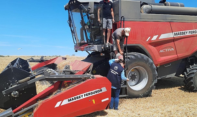 Çanakkale’de hububat hasadı denetimleri