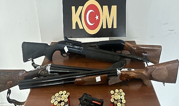 Çanakkale'de silah ticareti operasyonunda 13 şüpheli gözaltına alındı