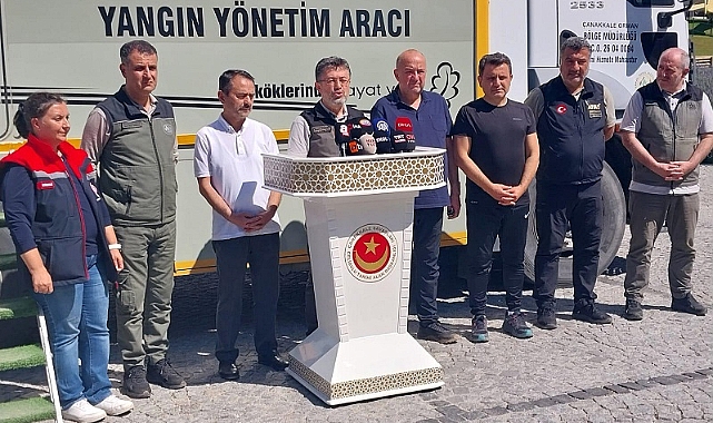 Çanakkale'de yangın kontrol altına alındı