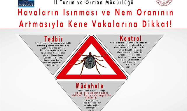 Çanakkale İl Tarım ve Orman’dan kene uyarısı