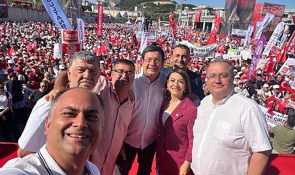 CHP Çanakkale İl Başkanlığı, Gebze'de ekonomik sorunları protesto eden mitinge katıldı