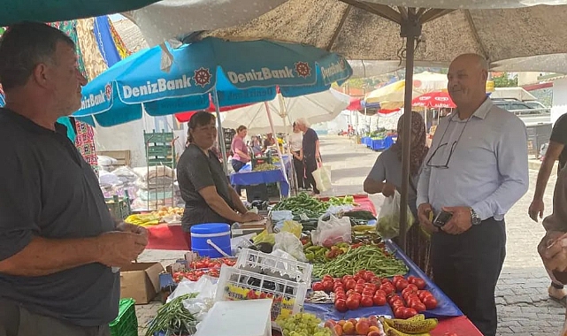 Eceabat Belediyesi'nden pazarcılar ve esnaflara ziyaret