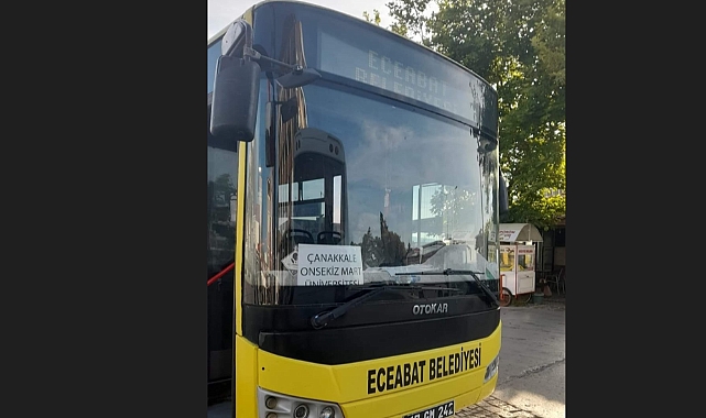 Eceabat Belediyesi’nden sınav hizmeti