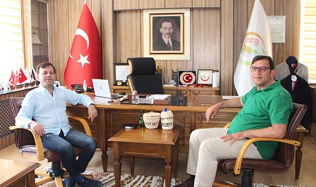 Eski Başkan Atalay’dan Yeni Başkan Atalay’a ziyaret
