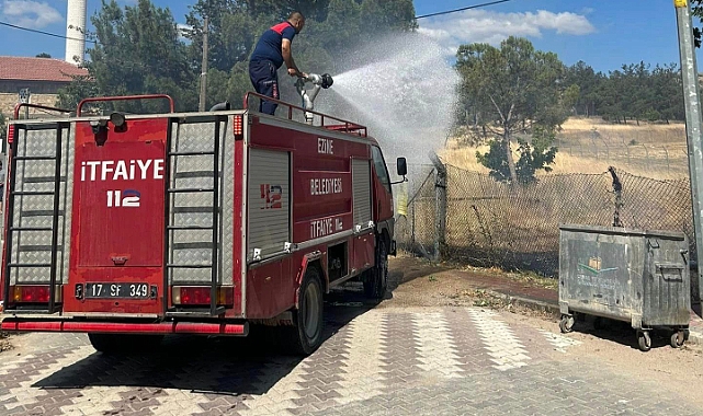 Ezine'de çıkan yangınlar ile ilgili Ezine Belediyesi'nden açıklama