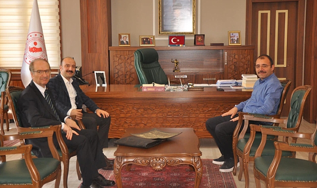 GMKA Genel Sekreteri Onur Adıyaman ve İl Koordinatörü Recai Başaran'dan Kaymakam Erdinç Dolu'ya ziyaret