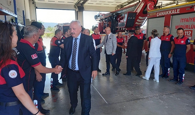 Görev başındaki personele Kurban Bayramı ziyareti