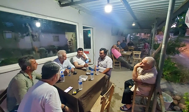 Güneşhan, Kumburun Köyü muhtarlarına destek ziyaretinde bulundu