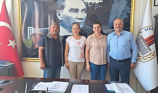 İsmail Tutucu ve Cansu Gülme,  Saim Zileli'yi ziyaret etti