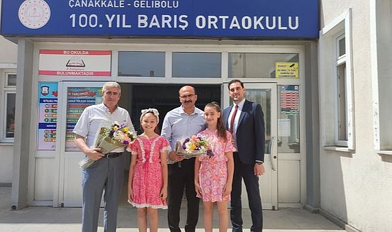Kaymakam Bekir Abacı, 100. Yıl Barış Ortaokulu'nu ziyaret etti